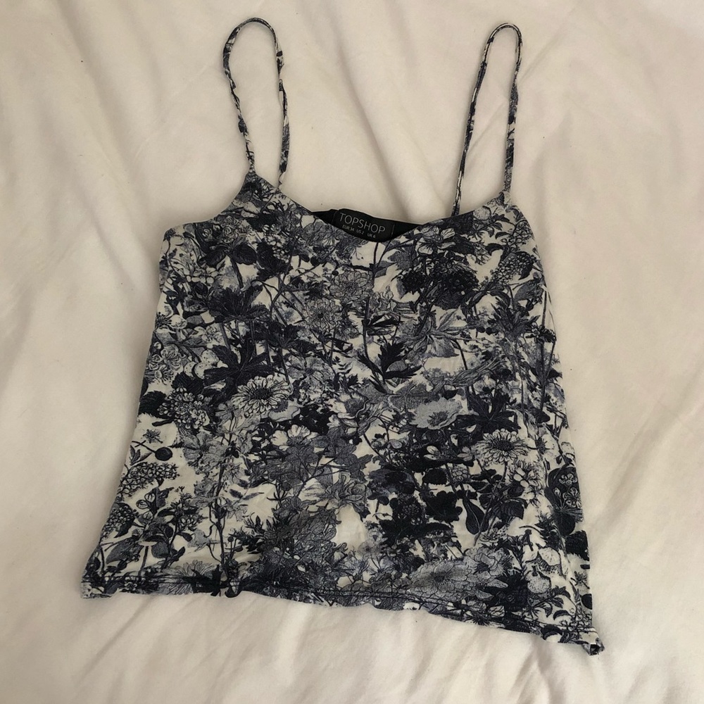 top shop floral tank